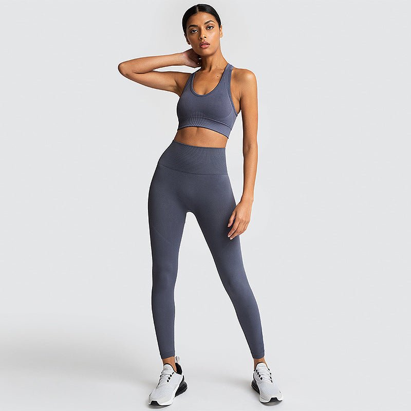 Ensemble legging + brassière sans coutures - Elvraa