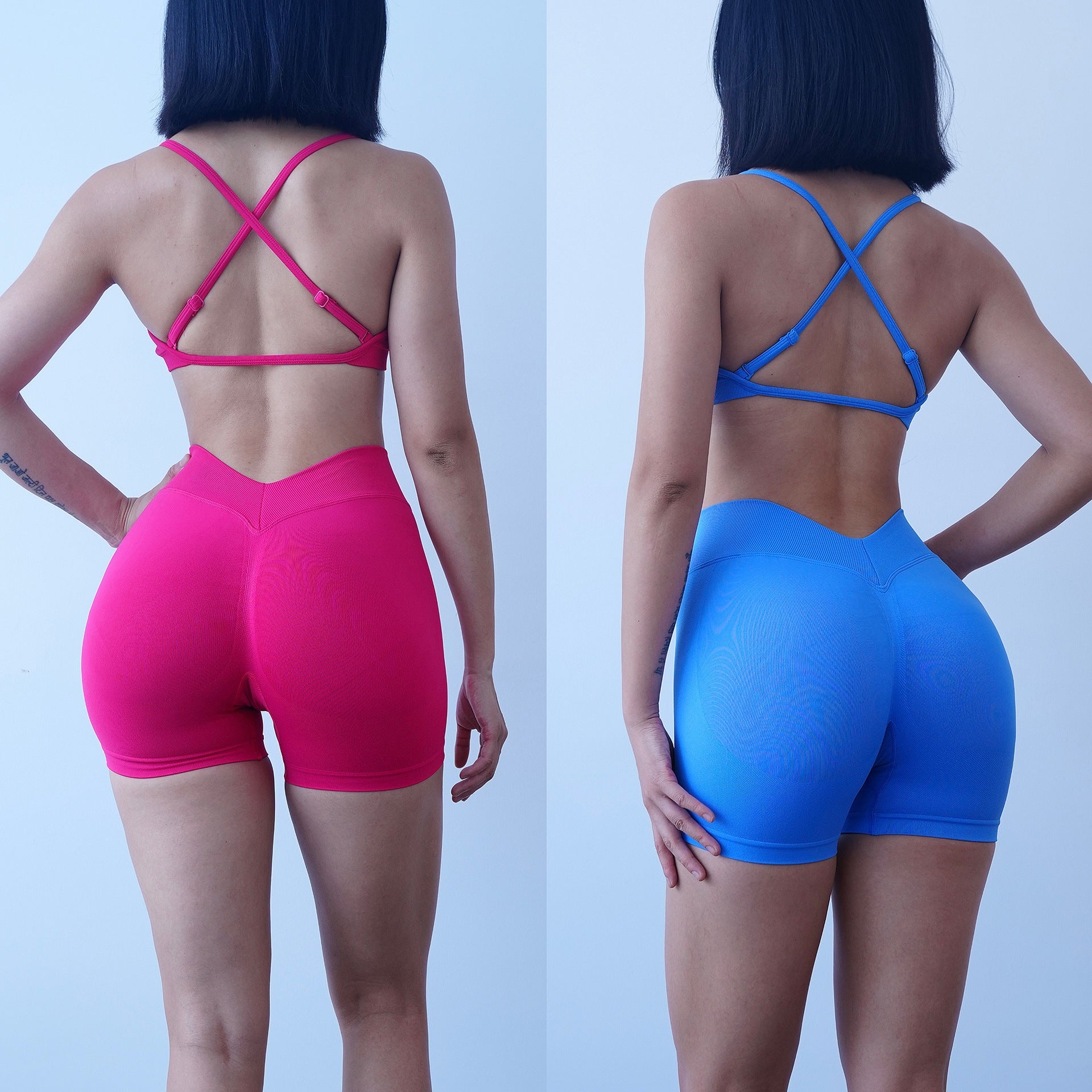 Ensemble sport sans coutures – Brassière & Short - Elvraa