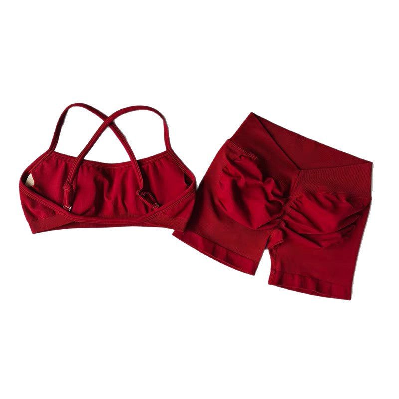 Ensemble sport sans coutures – Brassière & Short - Elvraa