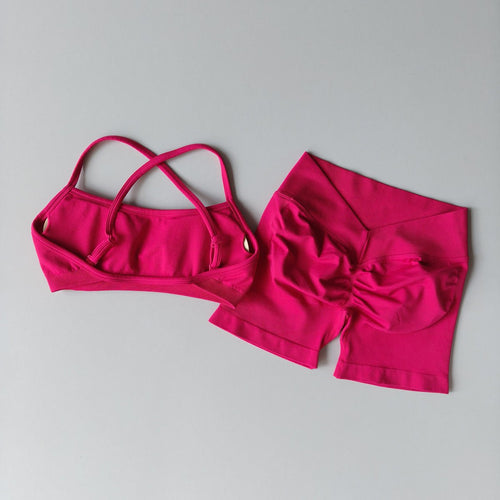 Ensemble sport sans coutures – Brassière & Short - Elvraa